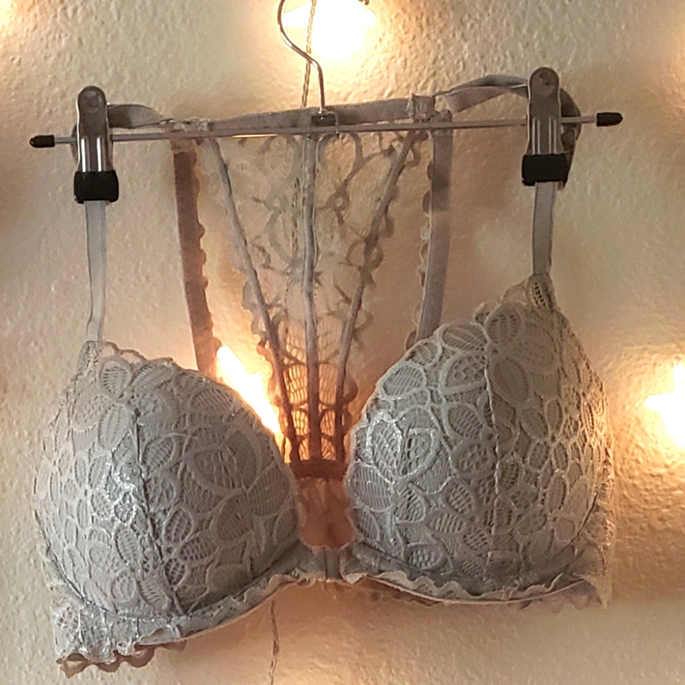 Silver Victoria's Secret Bra
